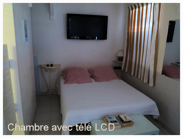 Chambre avec tele cablée écran plat de la location